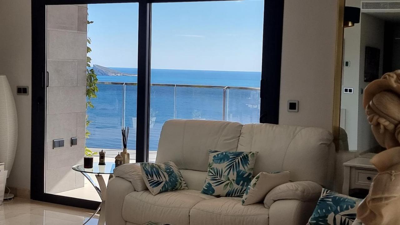 Apartamento Sunset Waves Benidorm Julieta Vistas Al Mar Premium 200 Mt2 Con Jacuzzi En Terraza Exterior foto