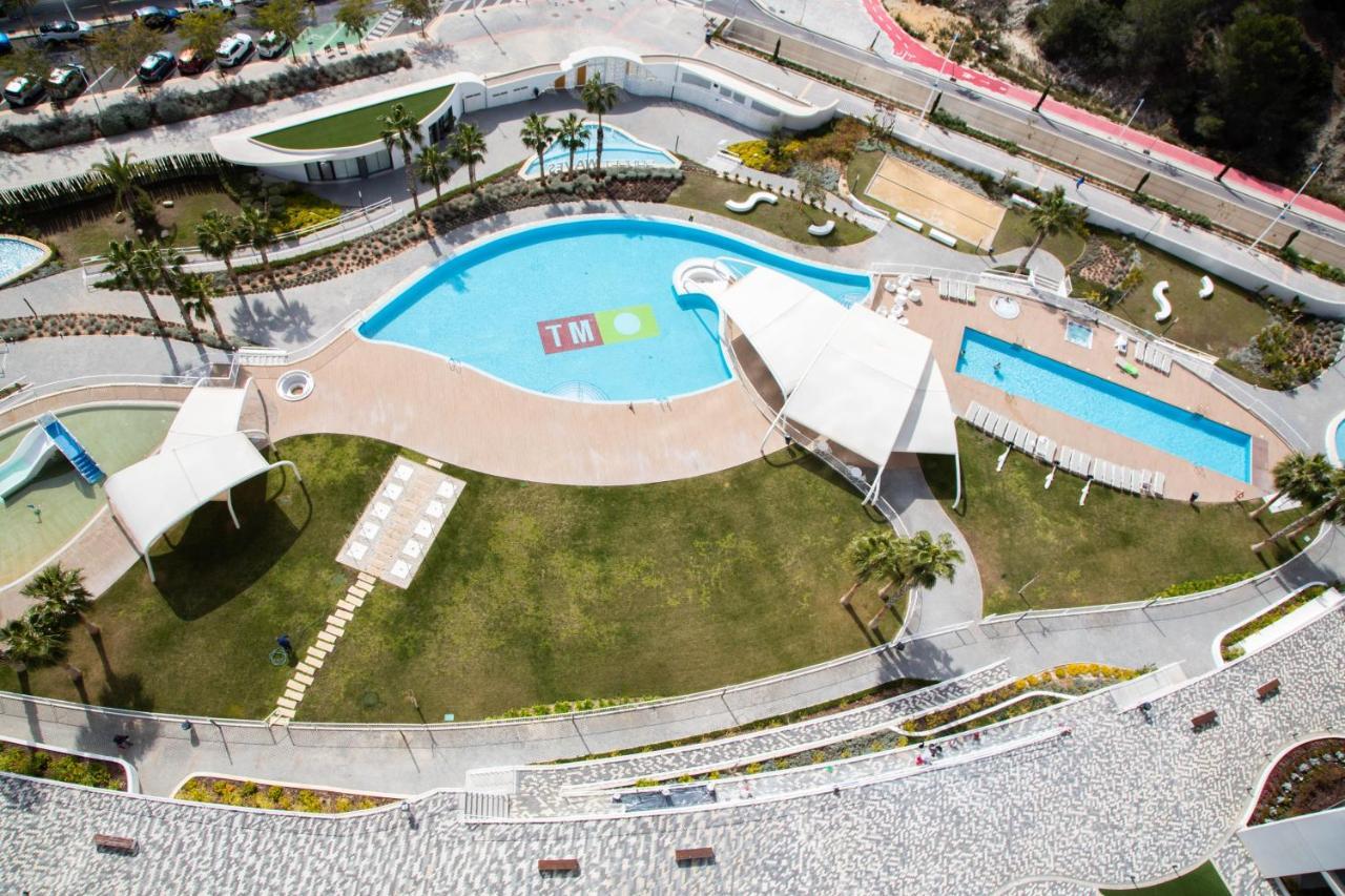 Apartamento Sunset Waves Benidorm Julieta Vistas Al Mar Premium 200 Mt2 Con Jacuzzi En Terraza Exterior foto